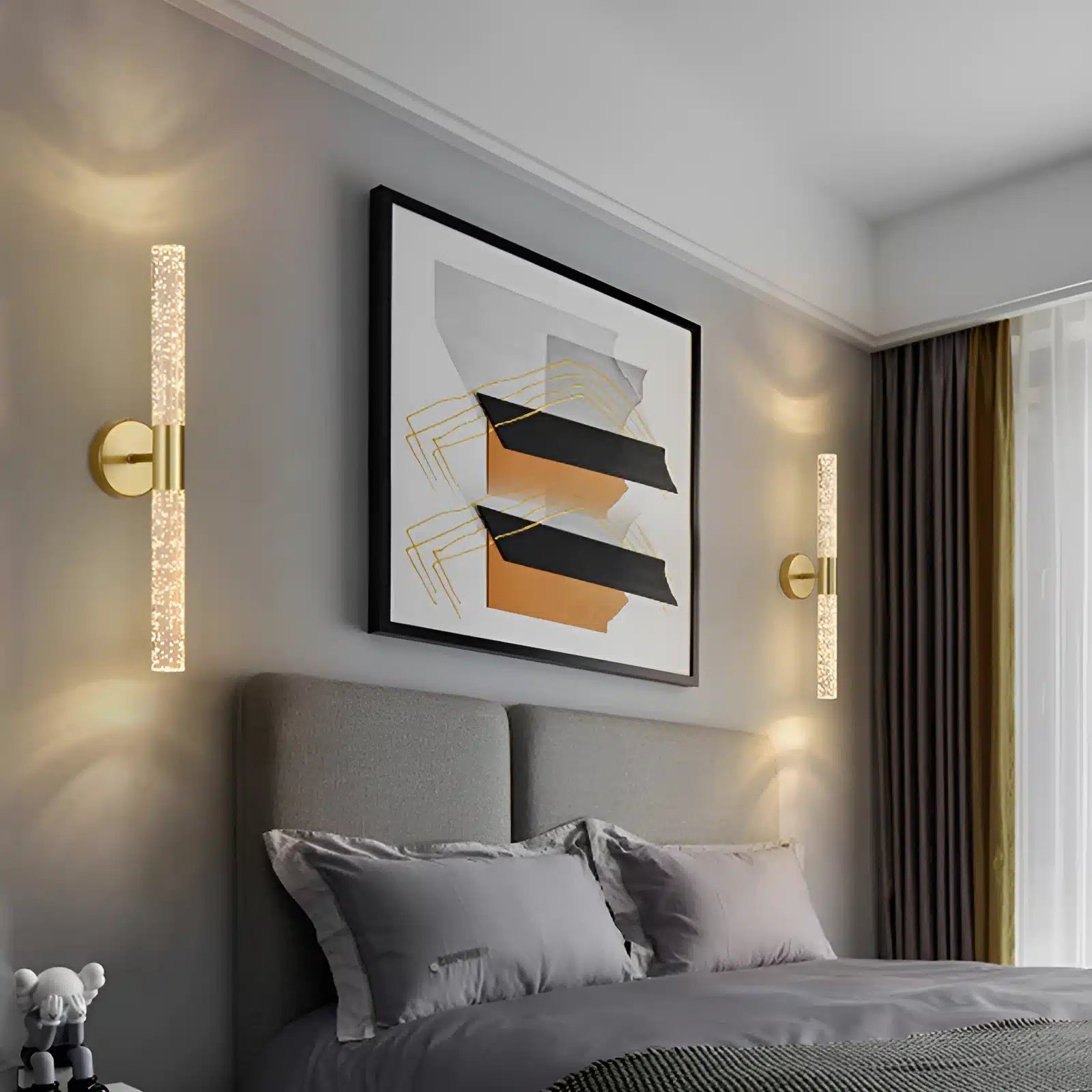 Luminaire LED en Clip - Applique Murale Moderne pour Chambre et Couloir - Luminenza - Noir