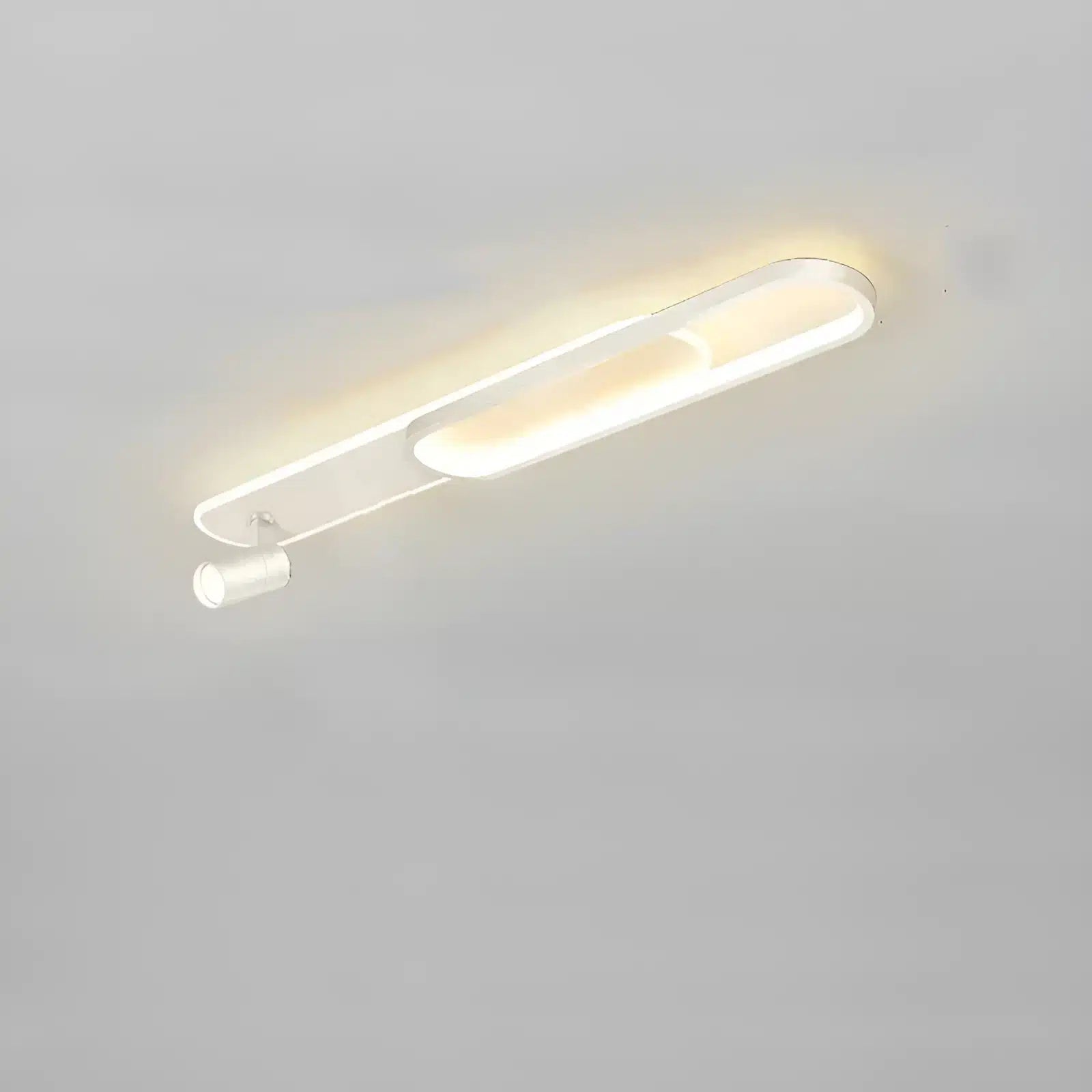 Plafonnier LED au Design Moderne 1 ampoule en plusieurs tailles pour Salon - Luminenza - Blanc