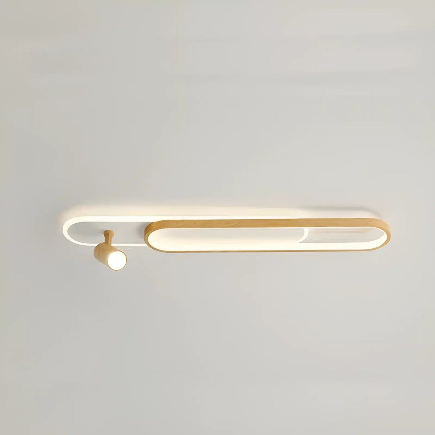 Plafonnier LED au Design Moderne 1 ampoule en plusieurs tailles pour Salon - Luminenza - Bois