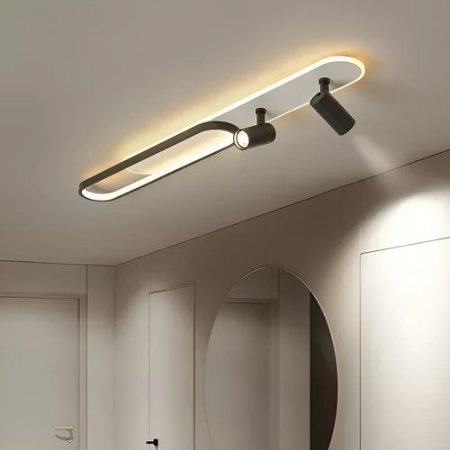 Plafonnier LED au Design Moderne 2 ampoules en plusieurs tailles pour Salon - Luminenza - Blanc