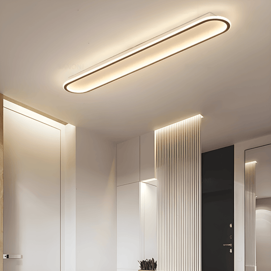 Plafonnier LED au design moderne doré et noir avec des lumières variables - Luminenza - Noir
