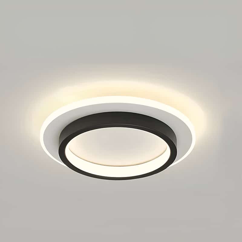 Plafonnier LED au design moderne en forme ronde pour un salon - Luminenza - Noir