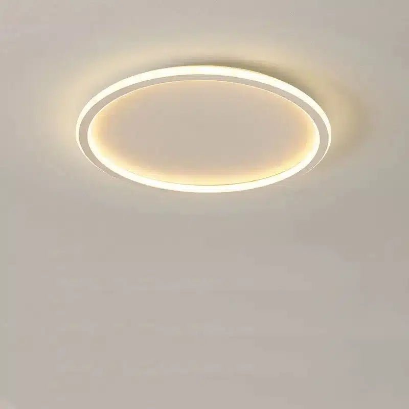 Plafonnier LED Circulaire en aluminium, fer et acrylique en différentes tailles - Luminenza - Blanc