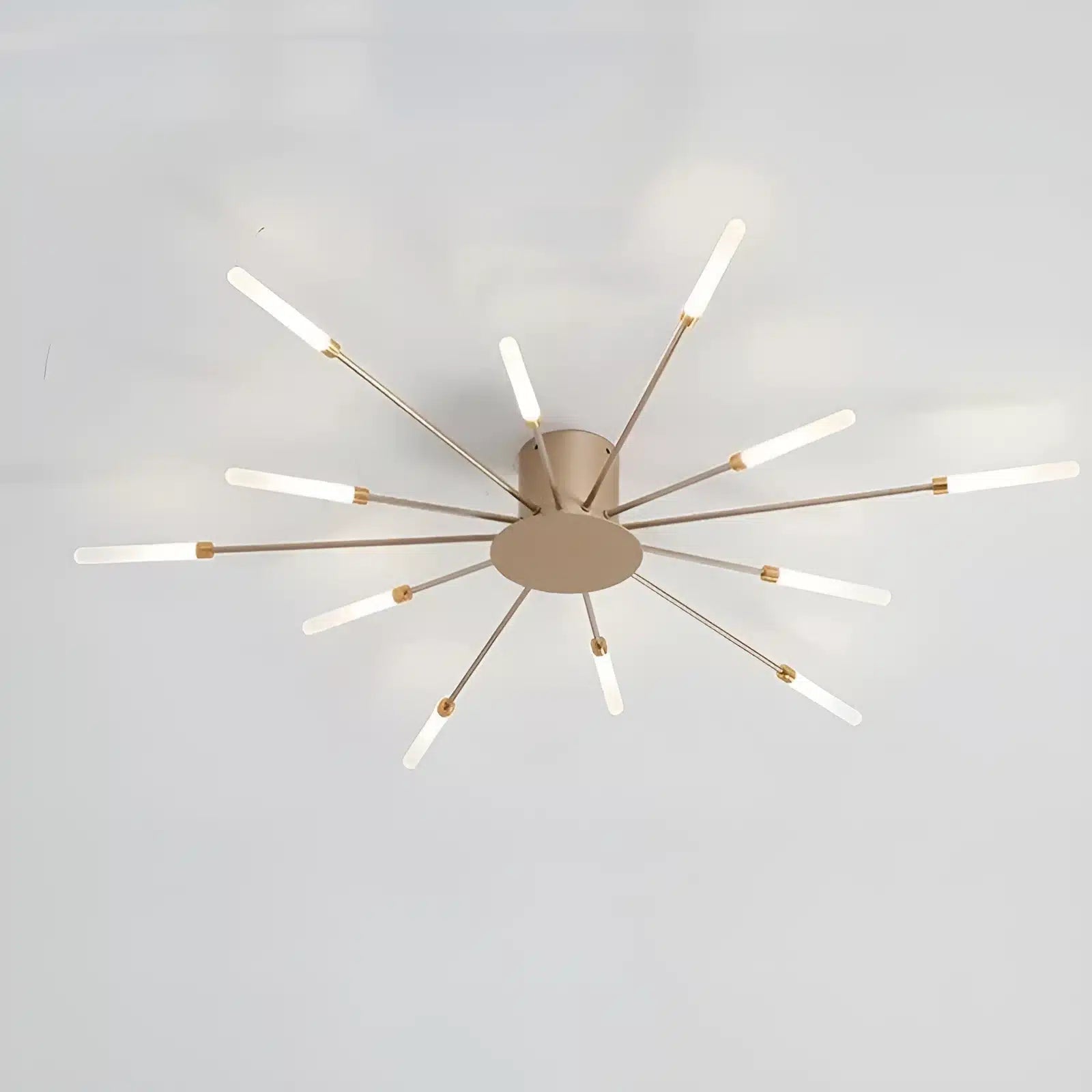 Plafonnier LED Moderne Effet Feux d'Artifice pour Salon - Luminenza - Doré