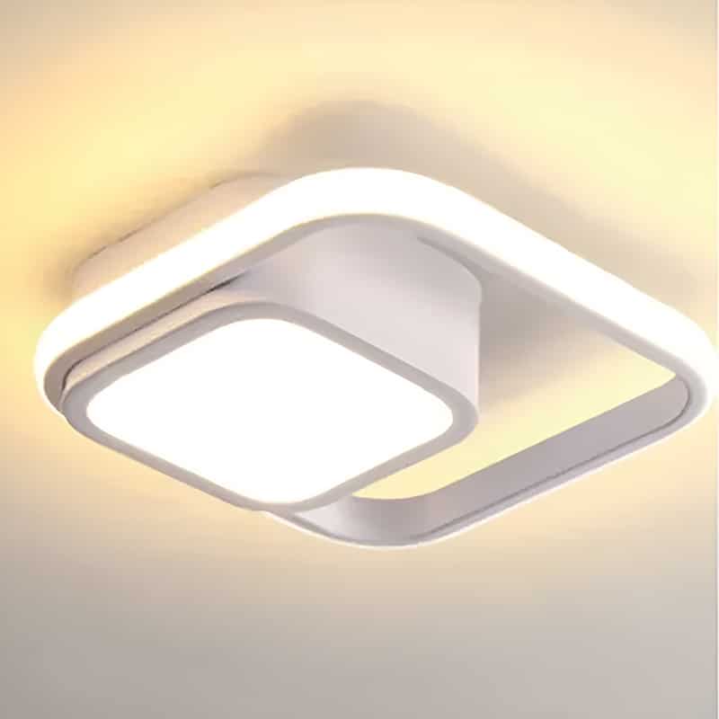 Plafonnier LED Moderne en forme de cadre pour salon - Luminenza - Blanc