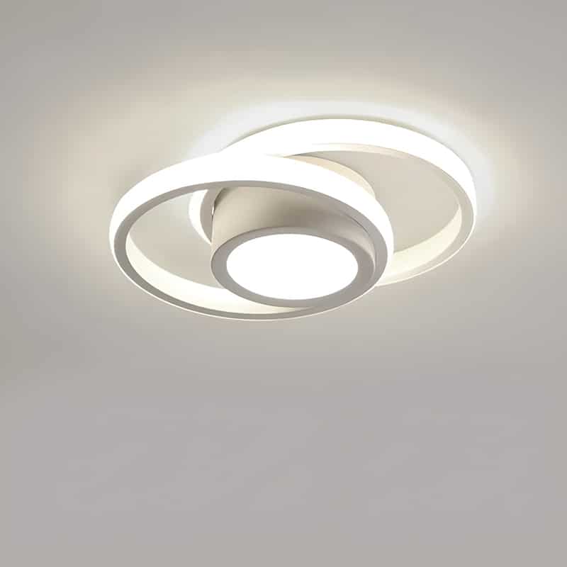 Plafonnier LED Moderne en forme d'orbe pour salon - Luminenza - Blanc