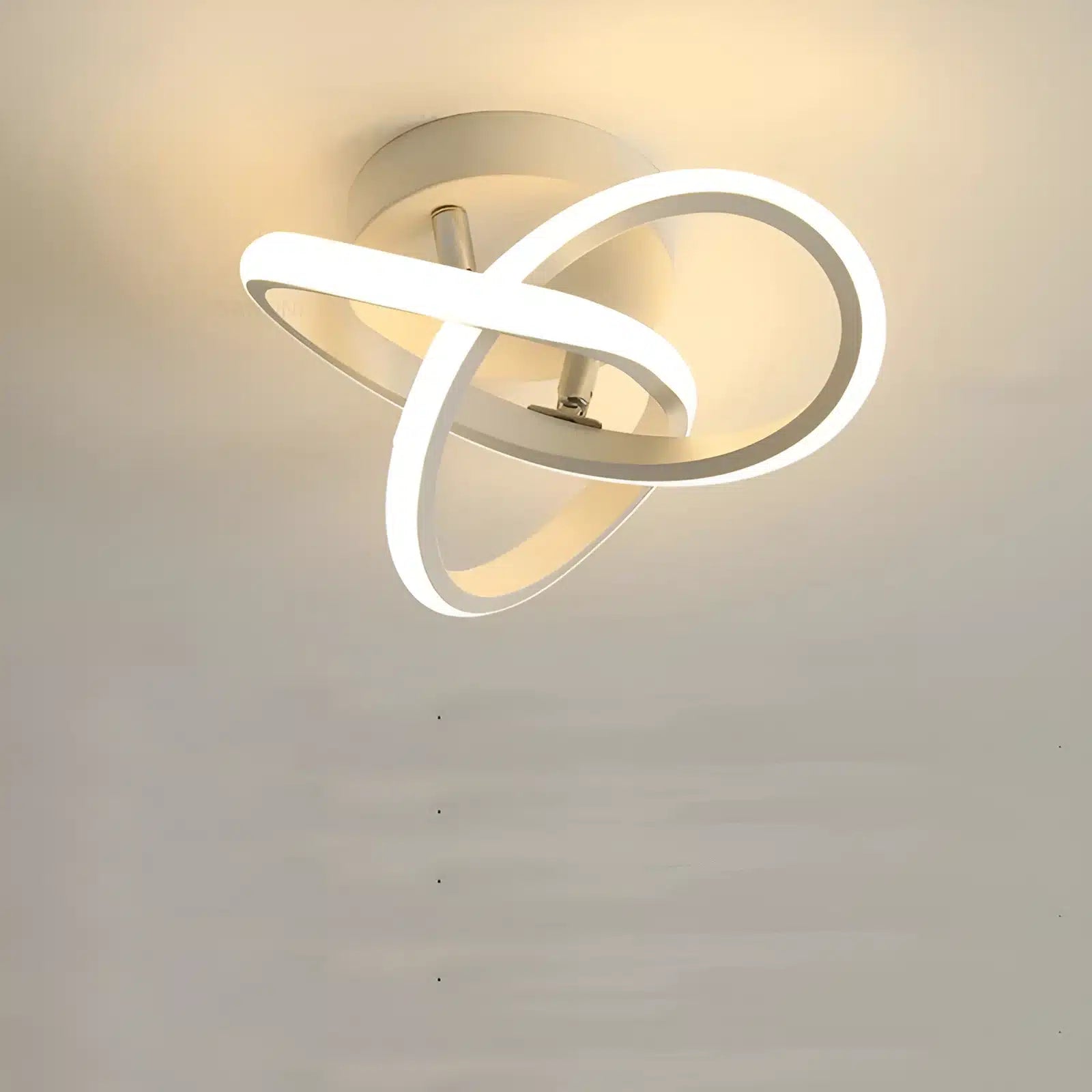 Plafonnier LED moderne multiforme avec lumière dimmable - Luminenza - Blanc