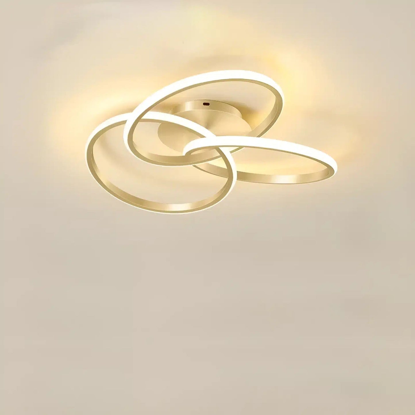 Plafonnier LED moderne multiforme avec lumière dimmable - Luminenza - Doré