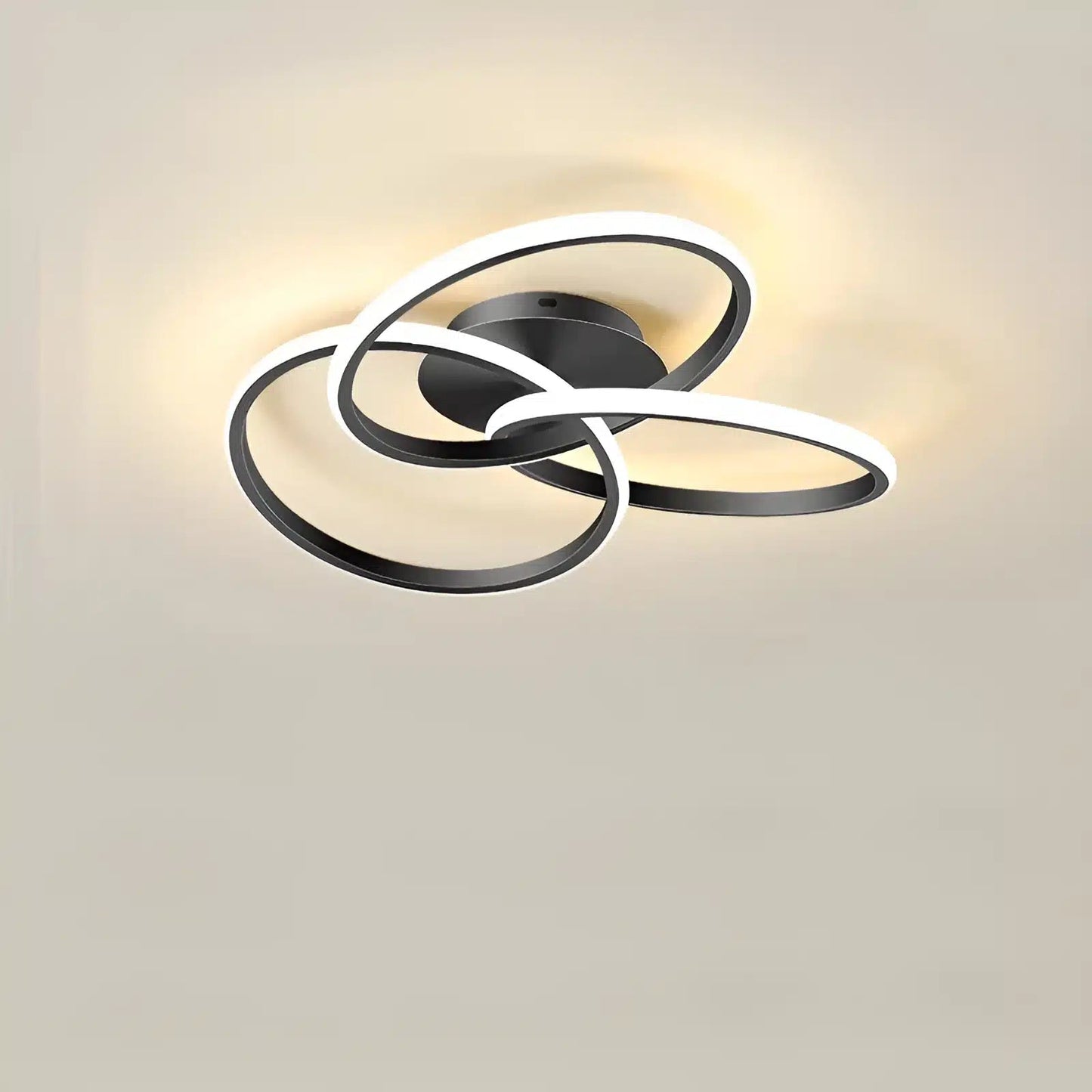 Plafonnier LED moderne multiforme avec lumière dimmable - Luminenza - Noir