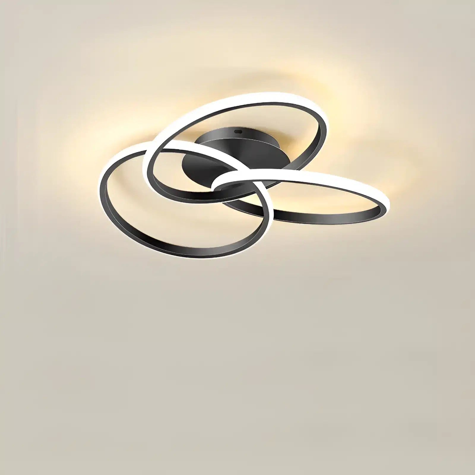 Plafonnier LED moderne multiforme avec lumière dimmable - Luminenza - Noir