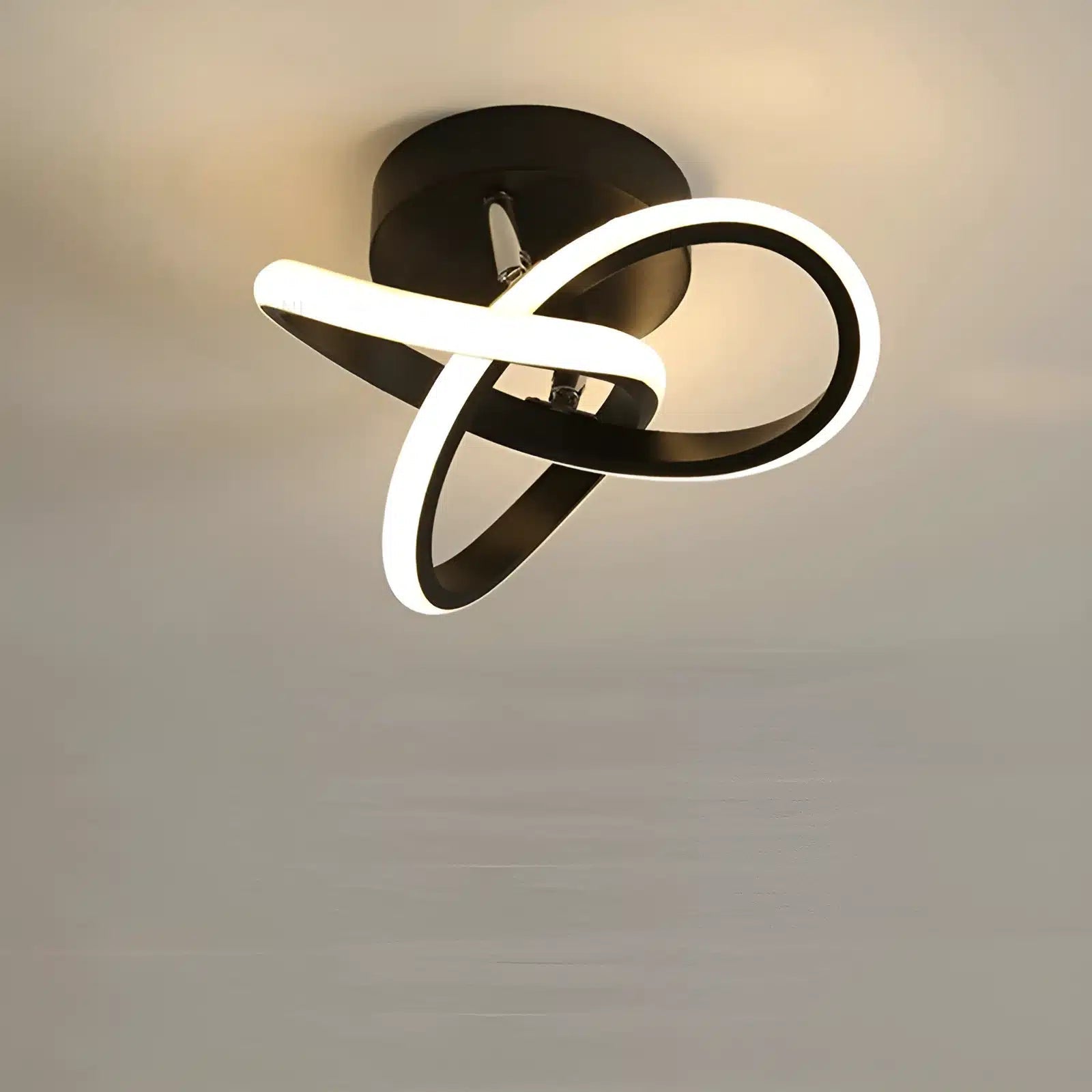 Plafonnier LED moderne multiforme avec lumière dimmable - Luminenza - Noir