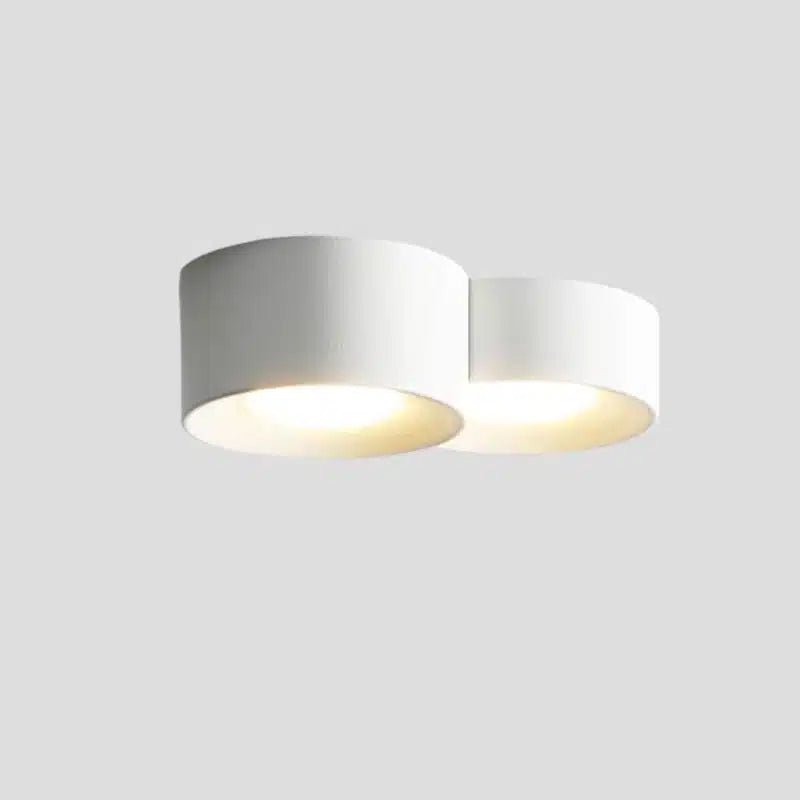 Plafonnier LED Moderne multiforme en fer et acrylique pour salon - Luminenza - Blanc