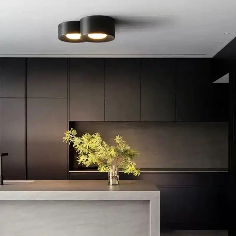 Plafonnier LED Moderne multiforme en fer et acrylique pour salon - Luminenza - Blanc