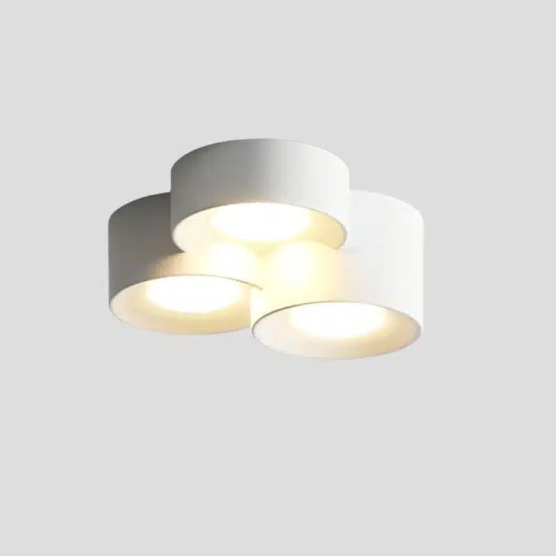 Plafonnier LED Moderne multiforme en fer et acrylique pour salon - Luminenza - Blanc