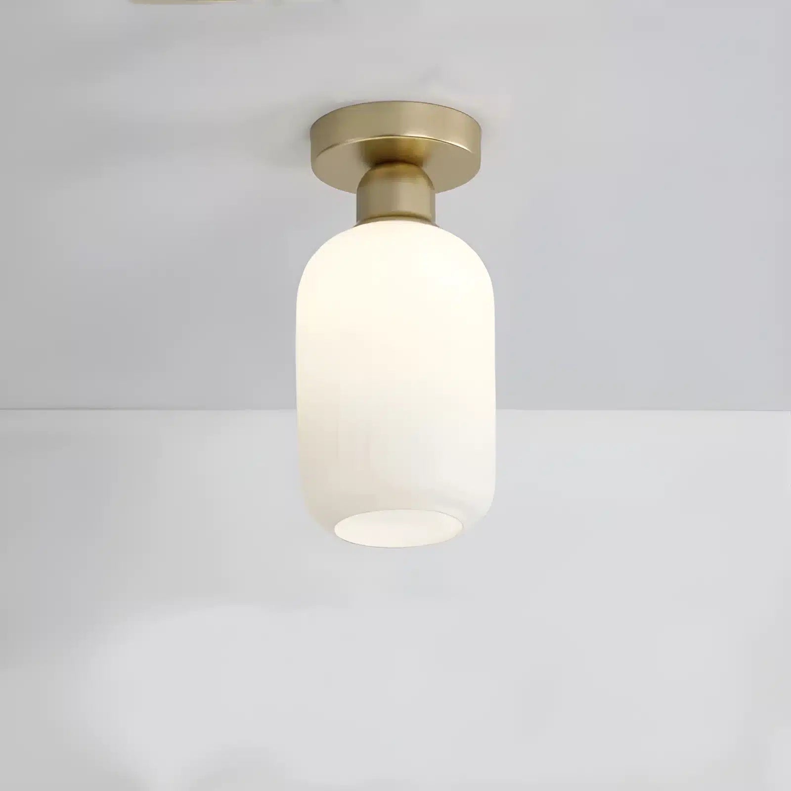 Plafonnier LED Nordique en Verre Semi - Encastré - Luminenza - Doré