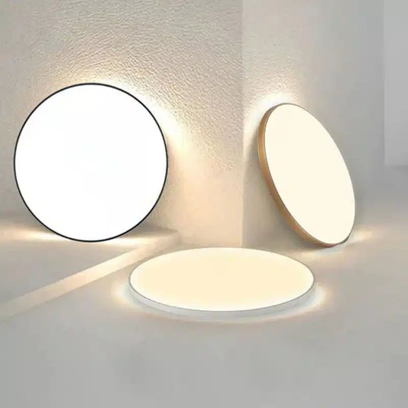 Plafonnier Rond LED Décoratif Moderne pour Salon - Luminenza - Blanc