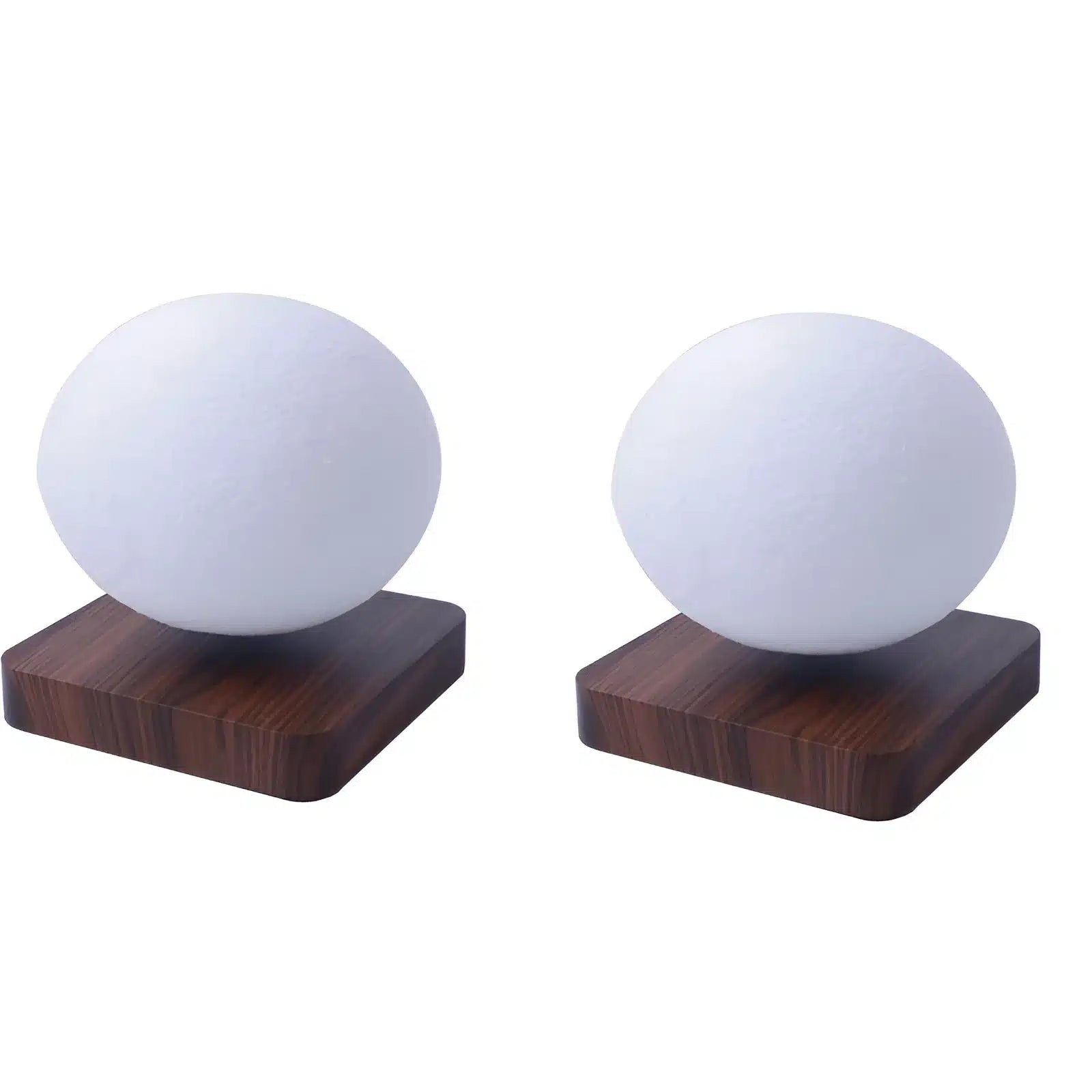 Veilleuse lune flottante magnétique pour chambre - Luminenza - Bois de noyer