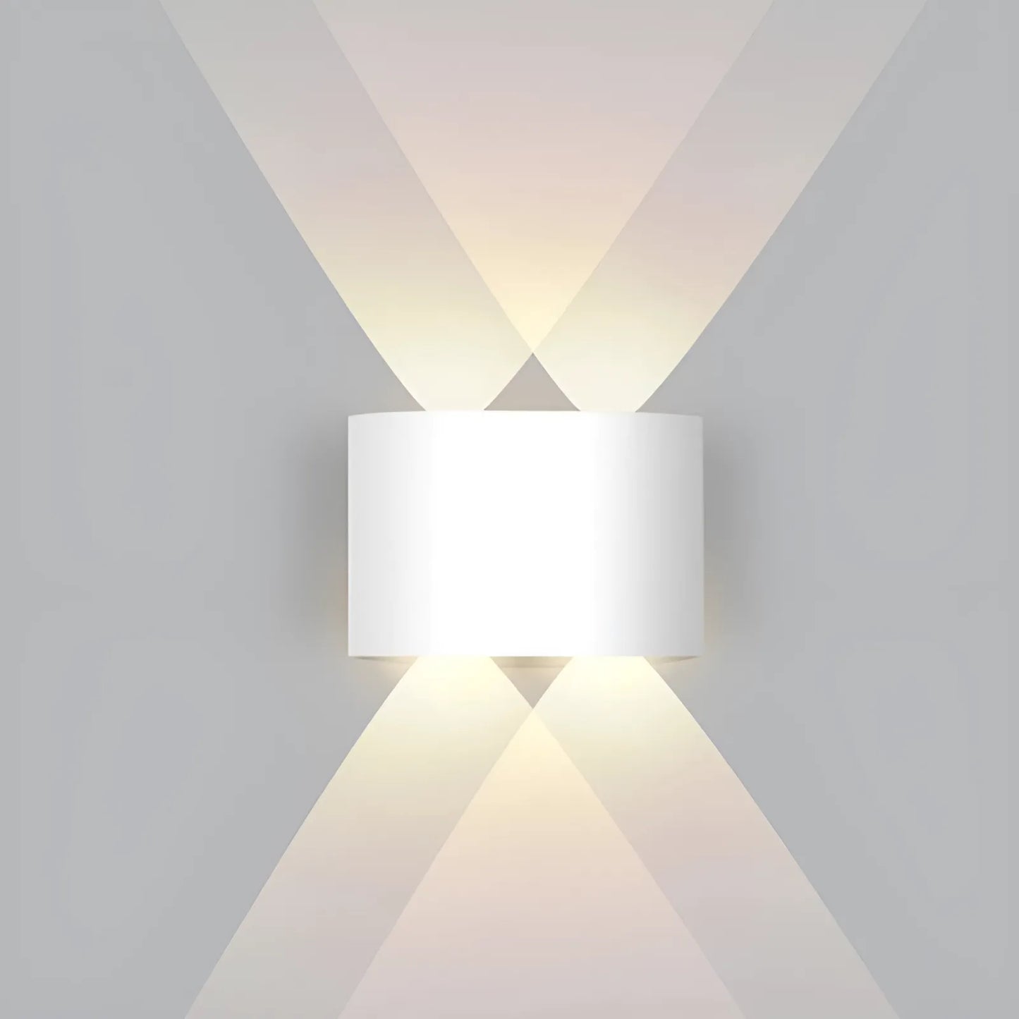Applique LED Croisée en noir et blanc pour chambre