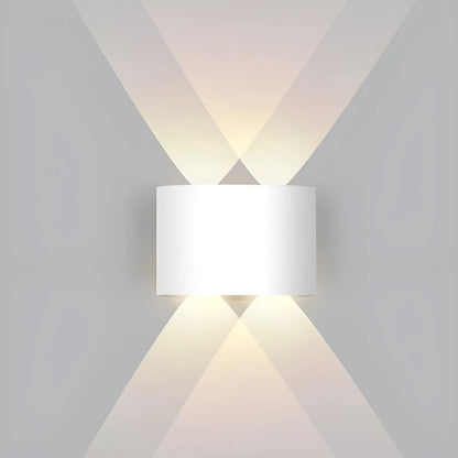 Applique LED Croisée en noir et blanc pour chambre