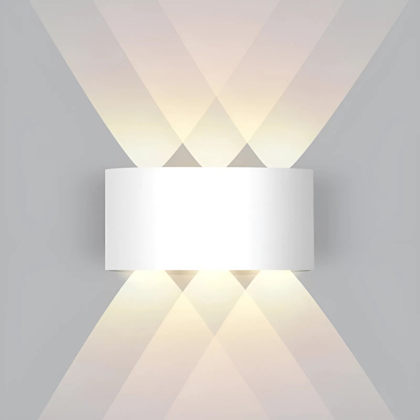 Applique LED Croisée en noir et blanc pour chambre