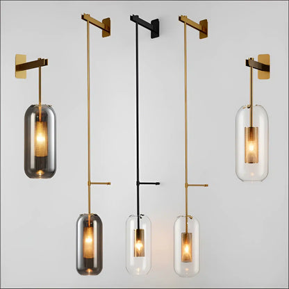 Applique LED Moderne en Verre - Design Nordique pour Éclairage de Salon
