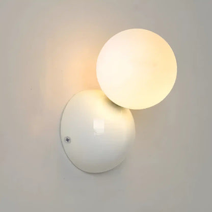 Applique Murale Boule Crème - Luminaire Décoratif d'Intérieur