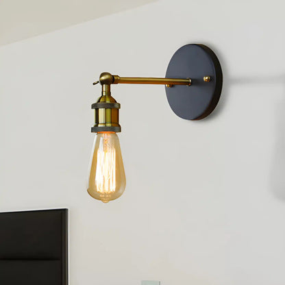 Applique Murale LED Chromé, Style Loft Vintage