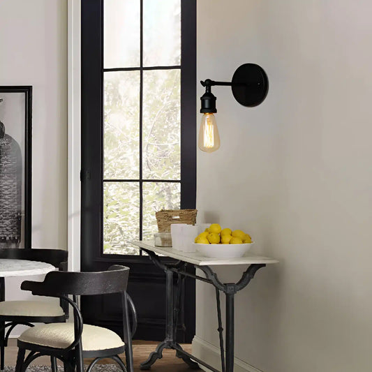 Applique Murale LED Chromé, Style Loft Vintage