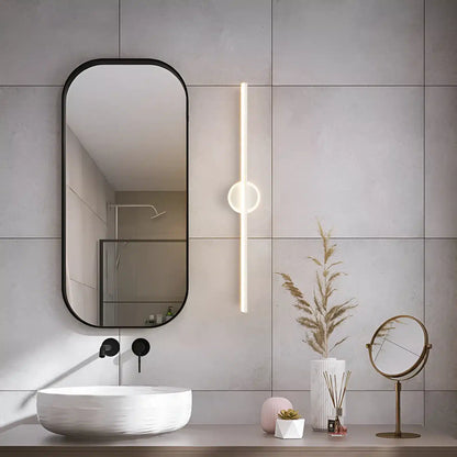 Applique Murale LED Moderne Style Rond pour Miroir, Luminaire Décoratif