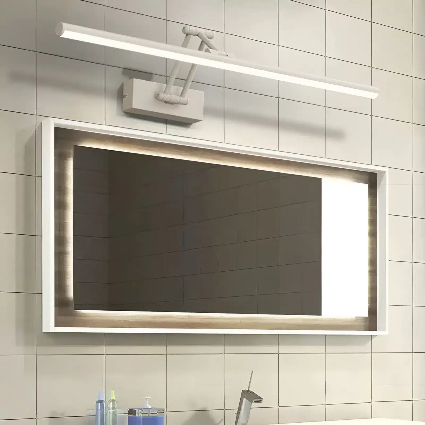 Applique Murale LED Rétractable, Idéal pour un Miroir de Maquillage
