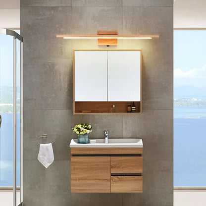 Applique Murale LED en Bois Massif Design Nordique Moderne