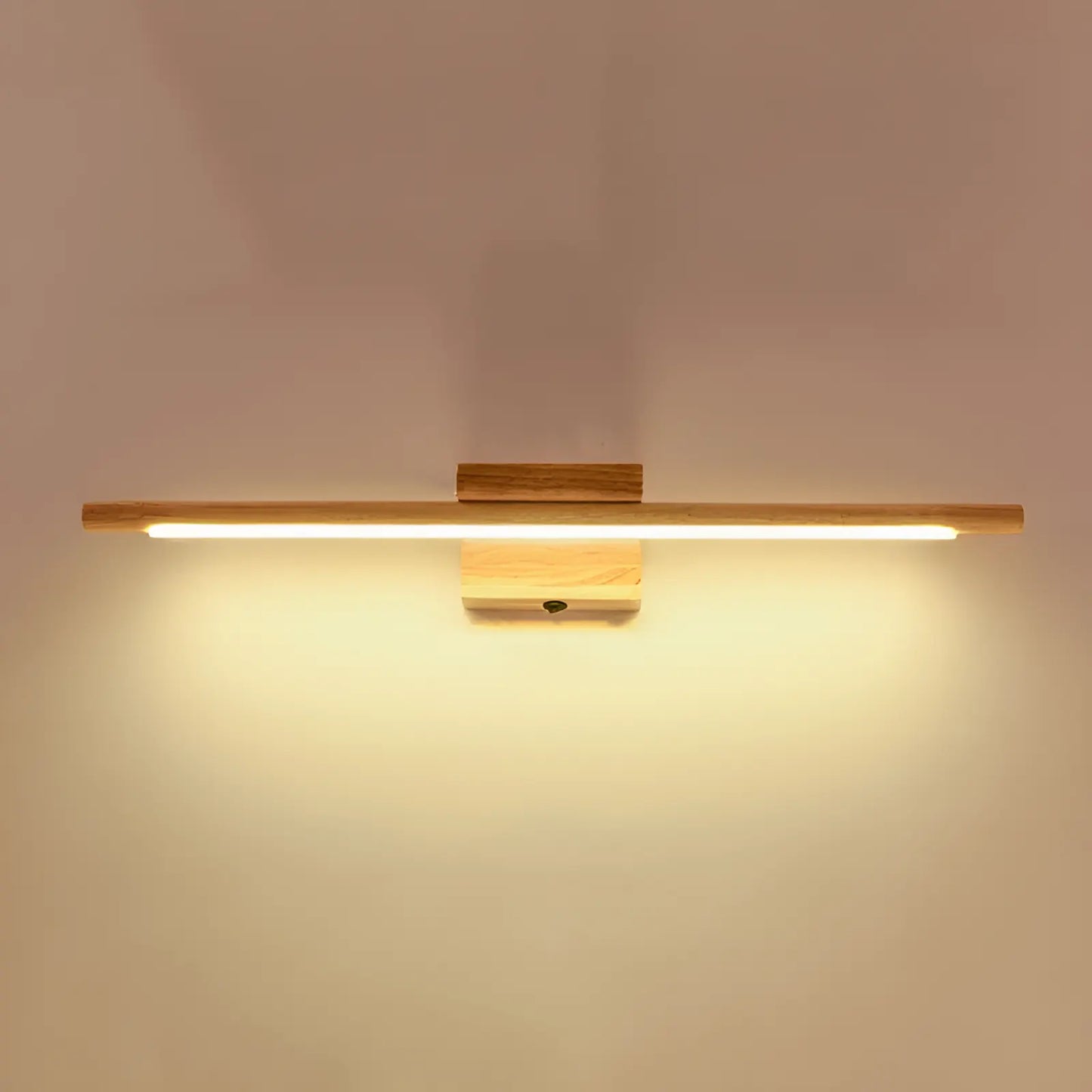 Applique Murale LED en Bois Massif Design Nordique Moderne