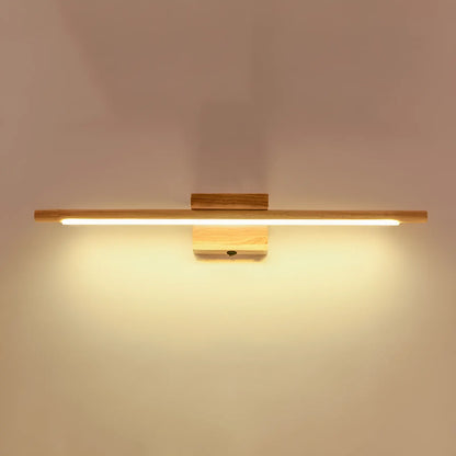 Applique Murale LED en Bois Massif Design Nordique Moderne