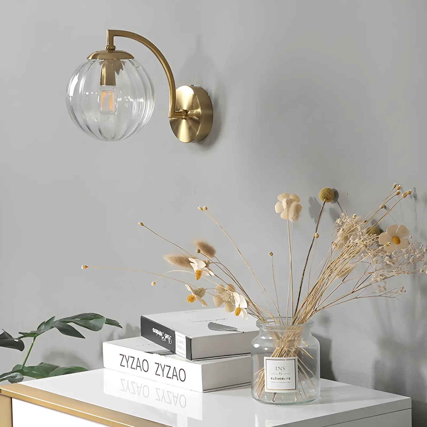 Applique Murale LED en Verre Coloré pour chambre