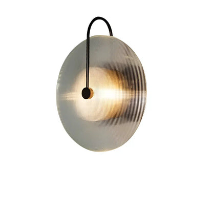Applique Murale LED en Verre à Rayures Créatives pour Éclairage Décoratif