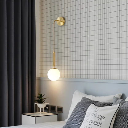 Applique Murale LED en Verre au Design Nordique Moderne