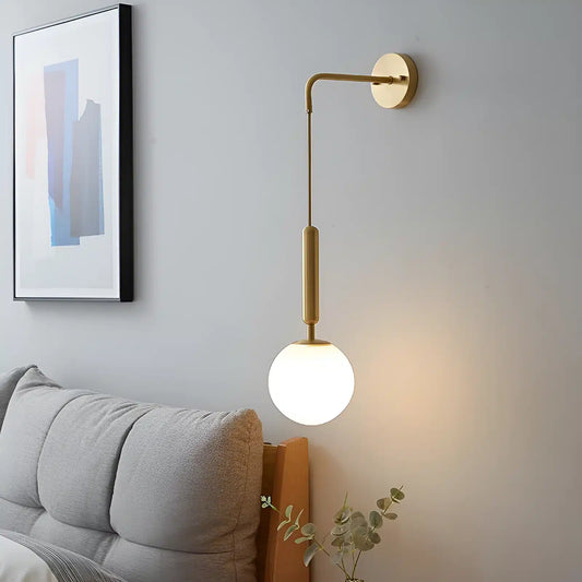 Applique Murale LED en Verre au Design Nordique Moderne