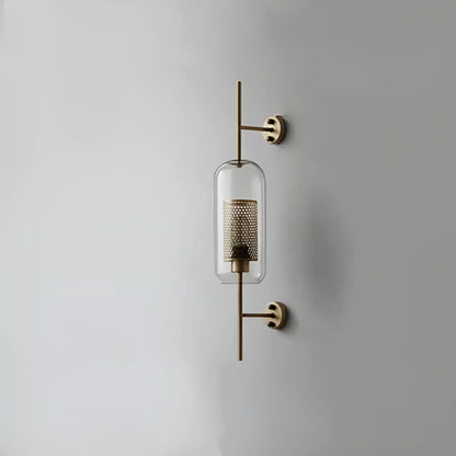 Applique Murale Moderne en Verre - Boule Dorée pour Salon et Couloir