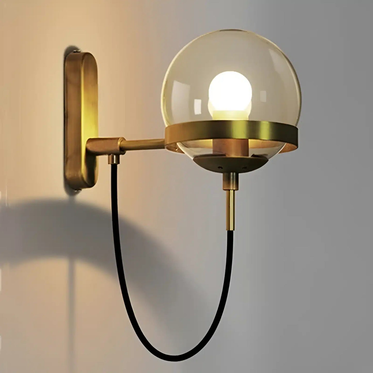 Applique Murale en Boule de Verre Nordique Moderne