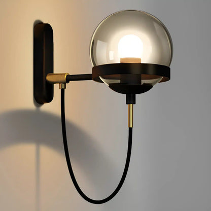 Applique Murale en Boule de Verre Nordique Moderne