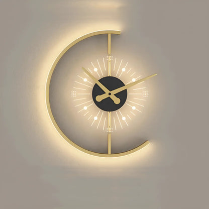 Applique murale LED design avec horloge pour chambre