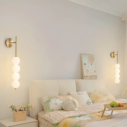 Applique murale LED en forme de boules empilées pour chambre
