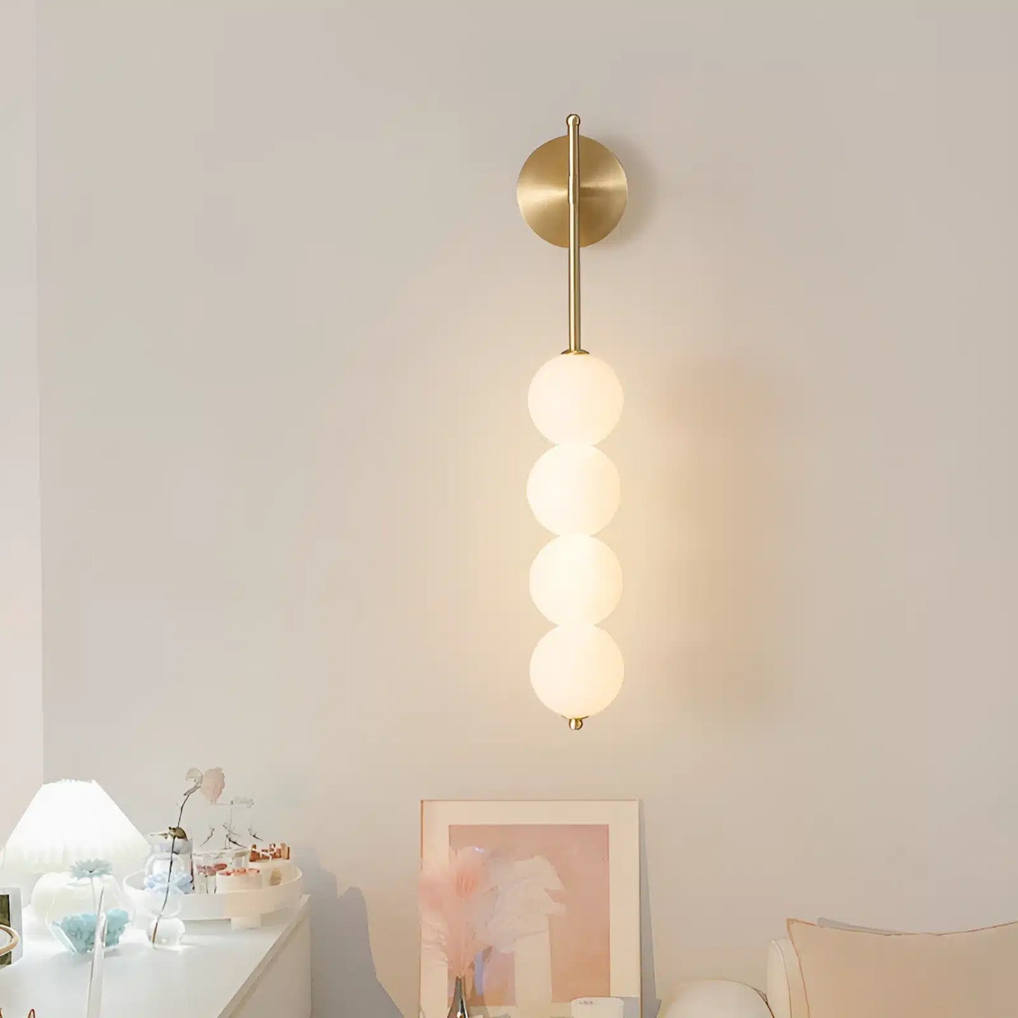 Applique murale LED en forme de boules empilées pour chambre