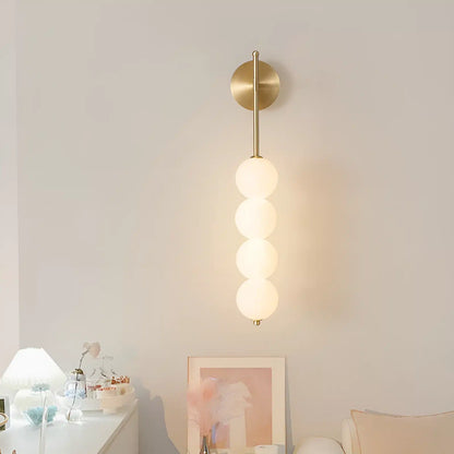 Applique murale LED en forme de boules empilées pour chambre