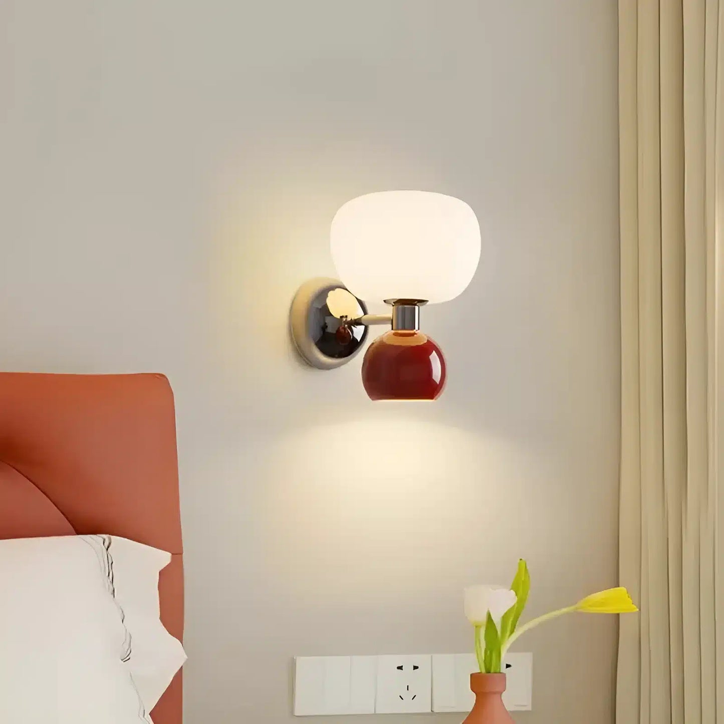 Applique murale LED en forme de citrouille pour chambre