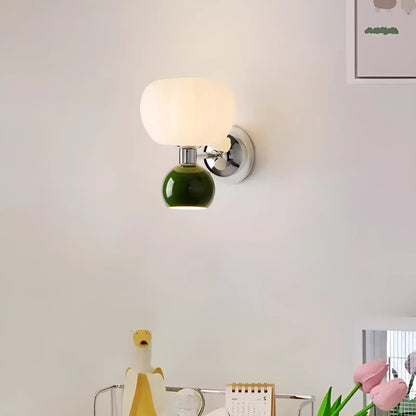 Applique murale LED en forme de citrouille pour chambre
