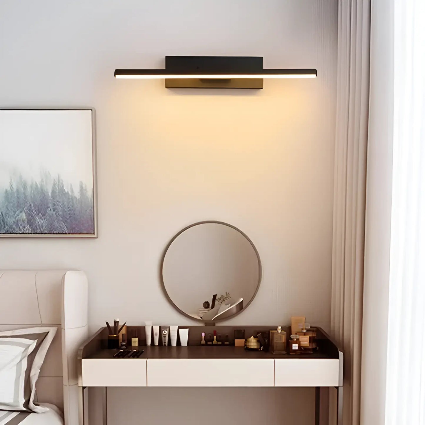 Applique murale LED en forme de lame rotative pour chambre