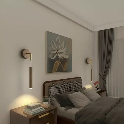 Applique murale LED en forme de pendule élégante pour chambre