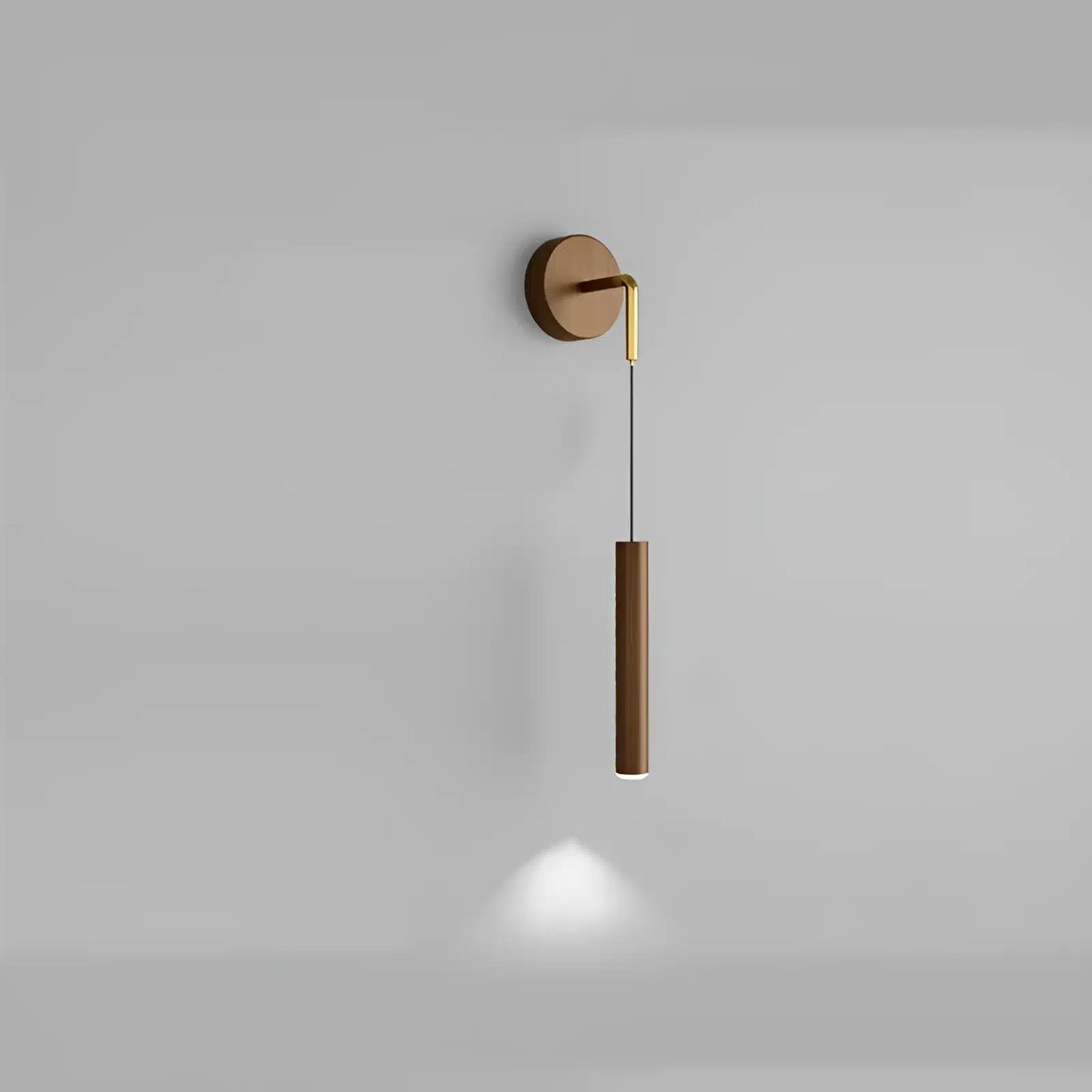Applique murale LED en forme de pendule élégante pour chambre
