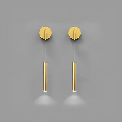 Applique murale LED en forme de pendule élégante pour chambre
